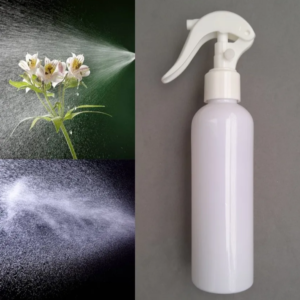 200mL High Quality PET Empty White Plastic Trigger Pressure Pump Spray Bottle Leak Proof Flip Flop Handle Fine Mist Liquid Container Dispenser with ON/OFF Button