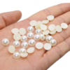 Faux Half Pearl Beads Flatback Resin Beads 4/6/8/10 mm Scrapbook Decor DIY Crafts 20g Pack